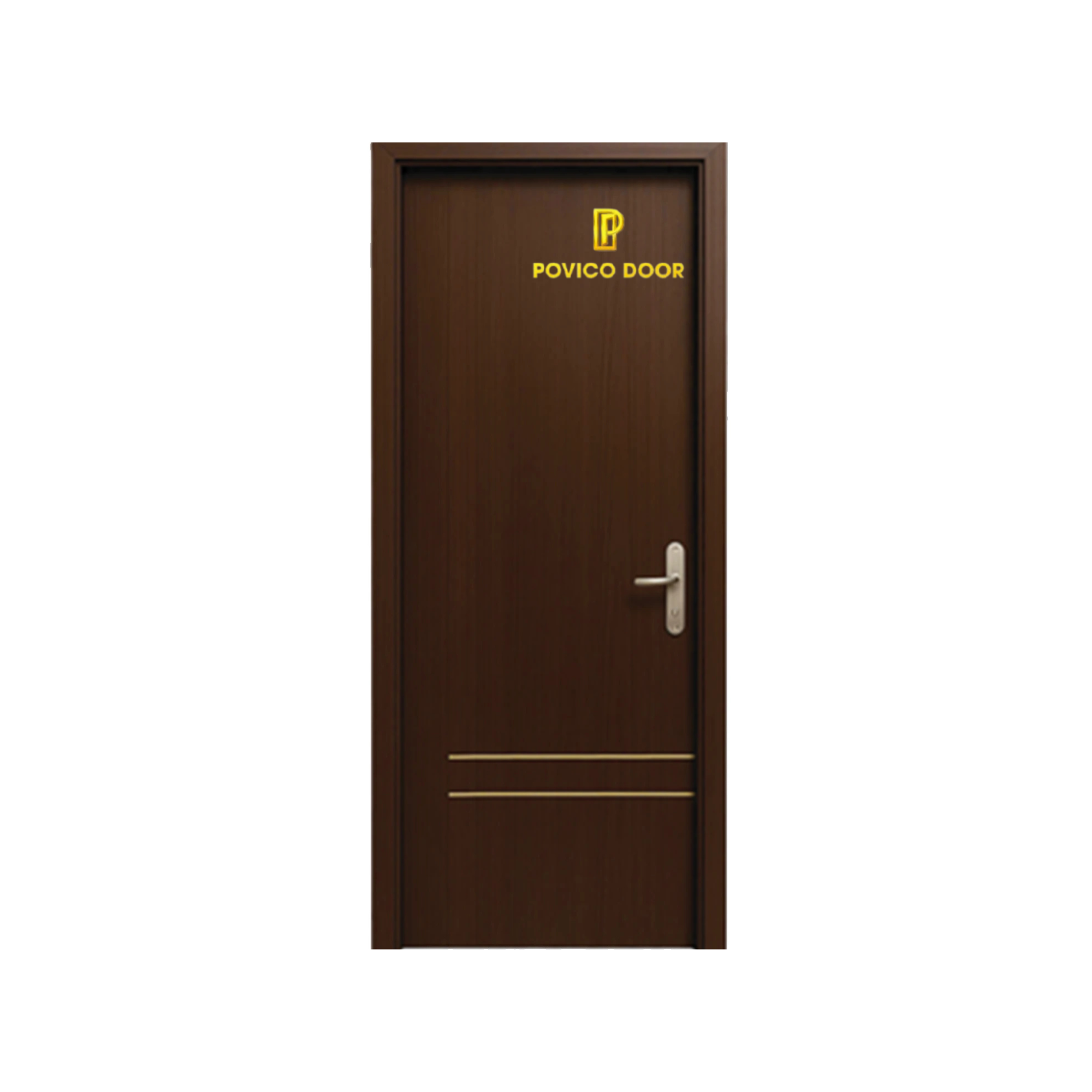 Cửa phẳng phủ film 2 sọc theo yêu cầu pvc-007